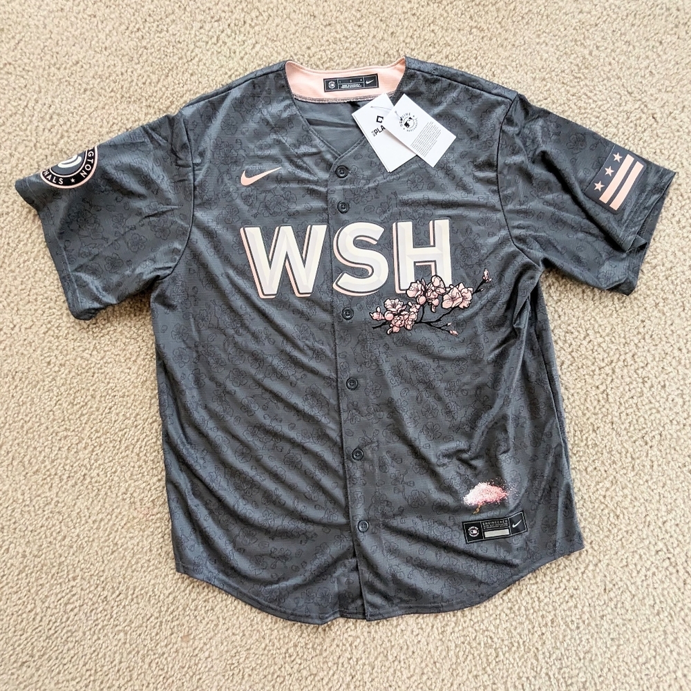 Nike Juan Soto #22 Washington Nationals Cherry Blossom Limited Jersey Gray Men's